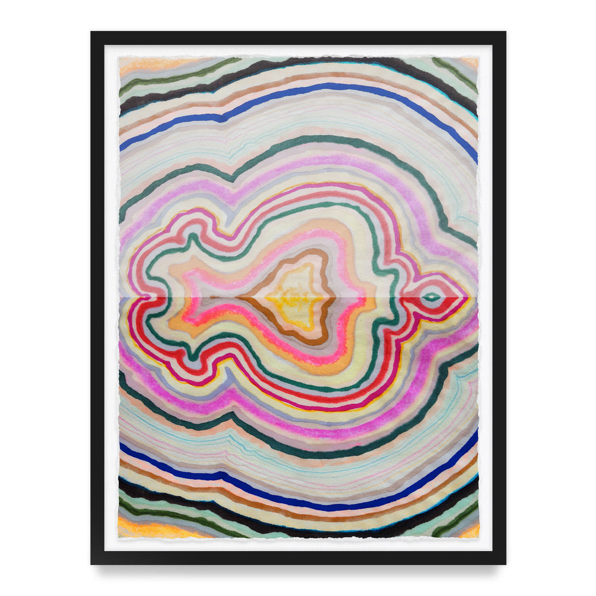 Beauty Inside Agate Framed Art Print