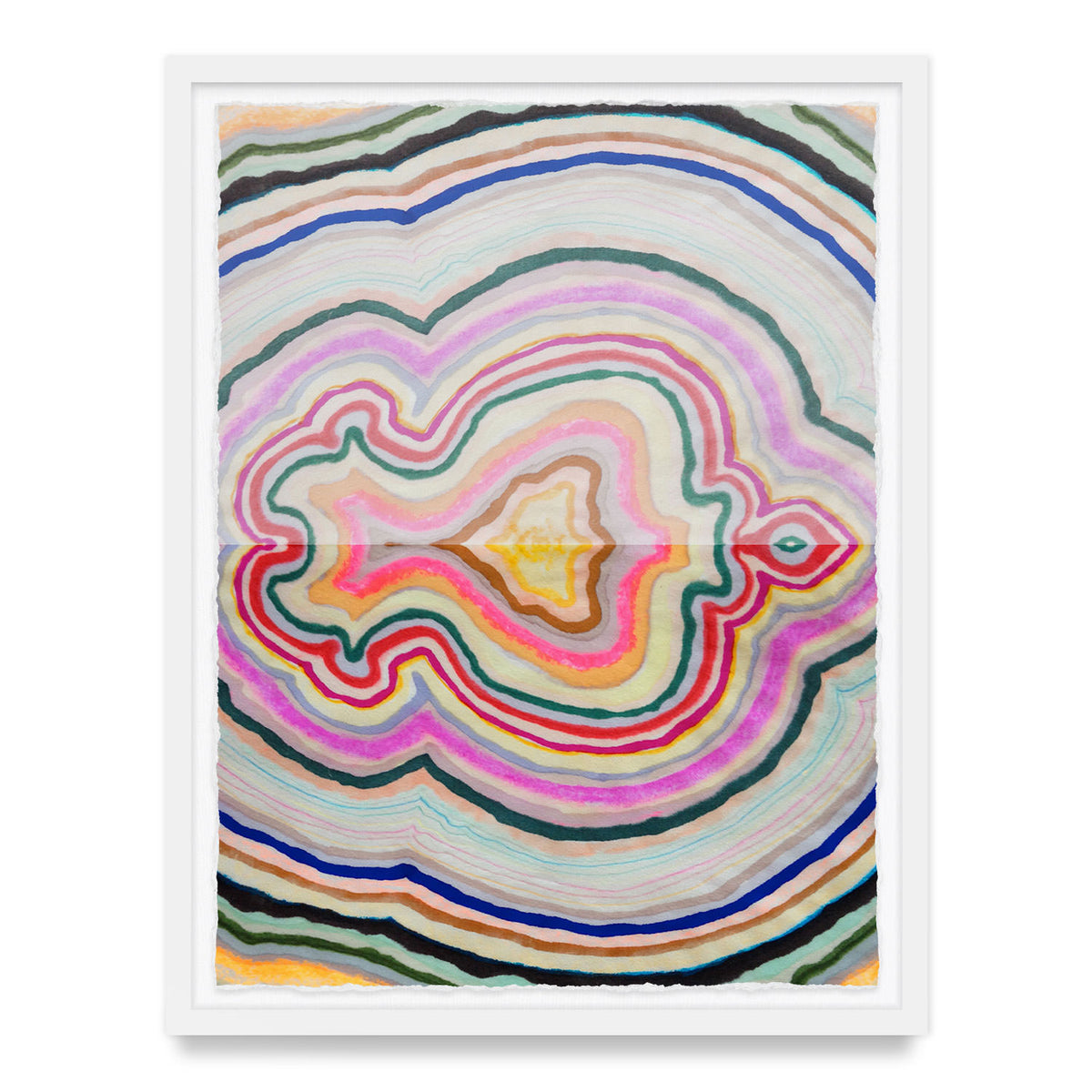 Beauty Inside Agate Framed Art Print