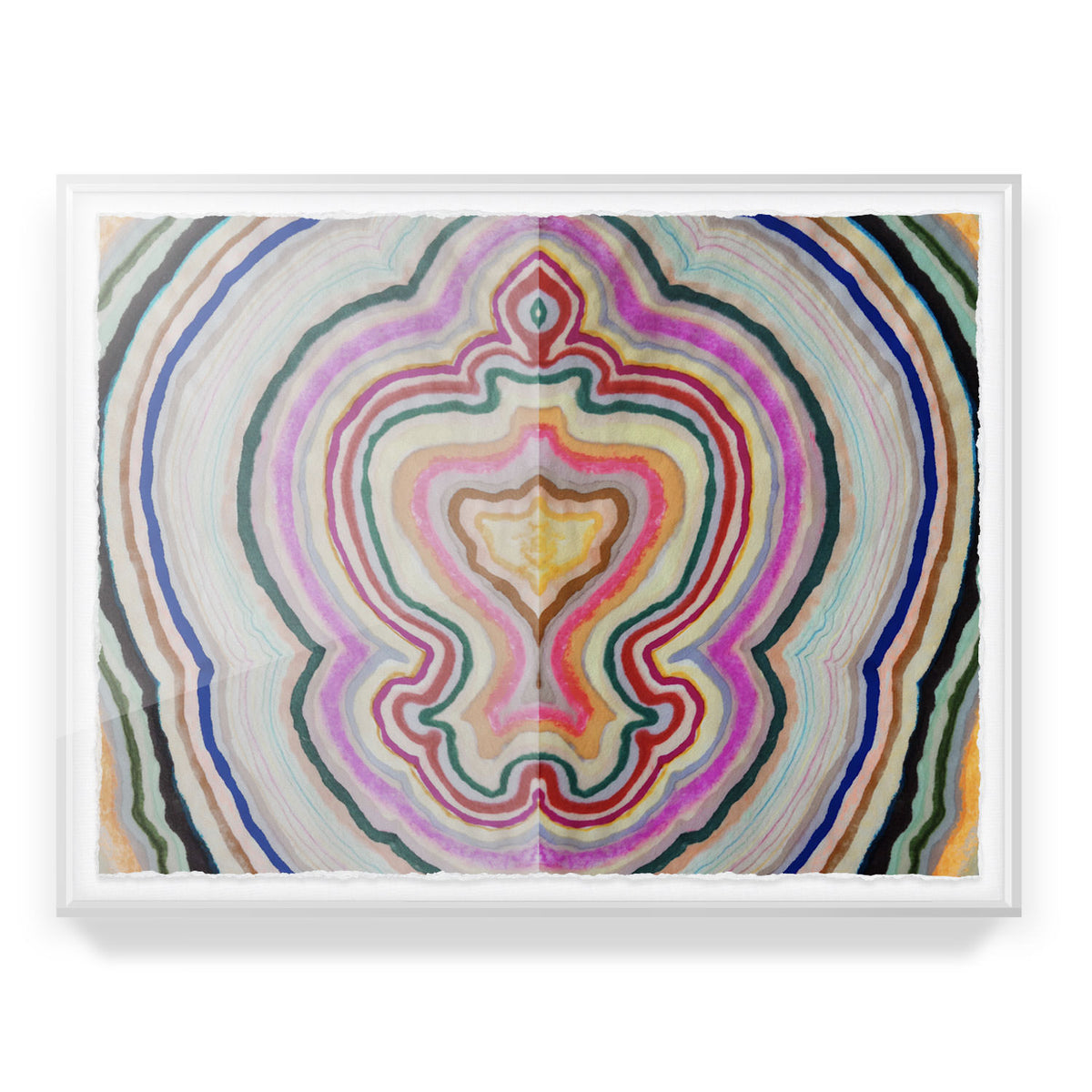 Beauty Inside Agate Framed Art Print