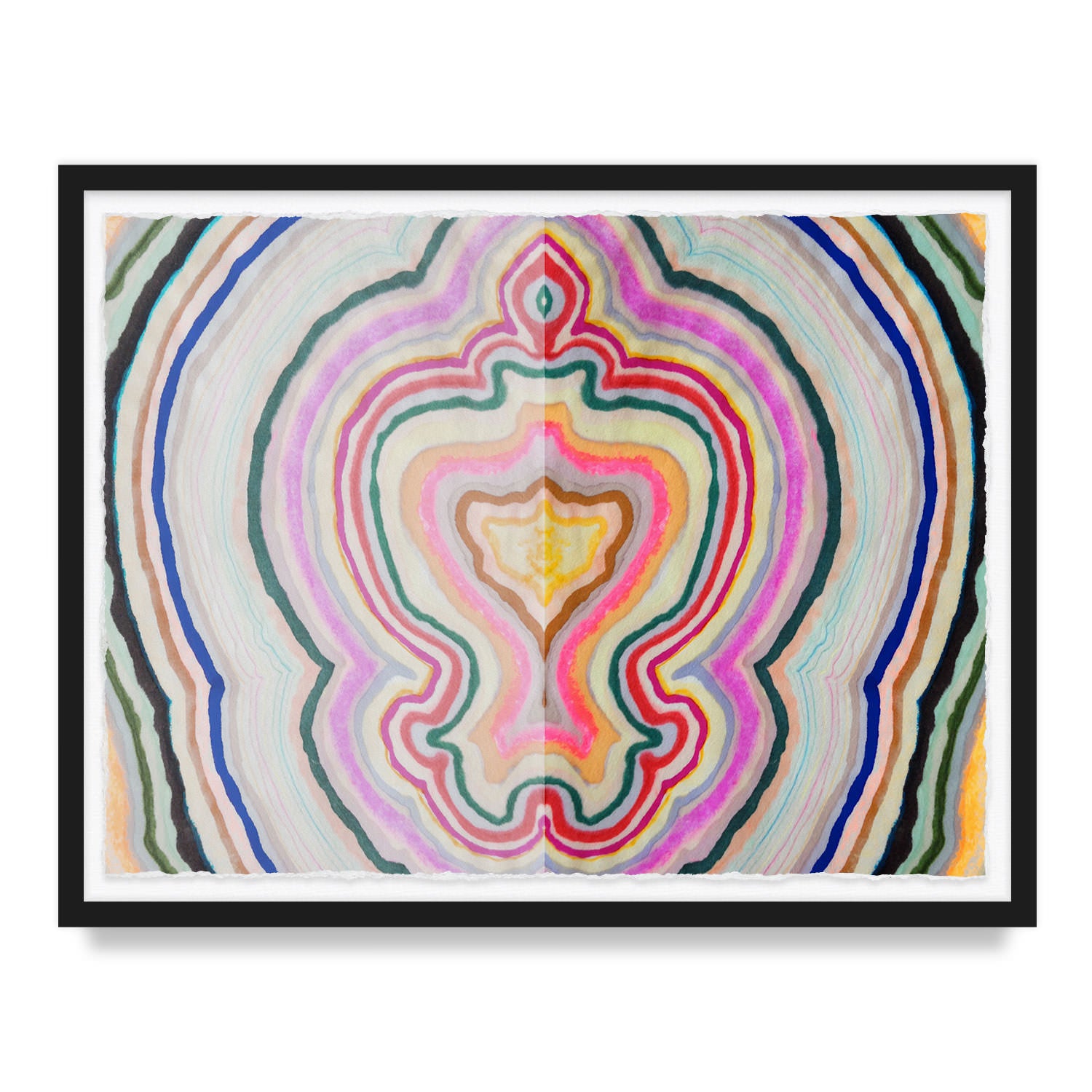Beauty Inside Agate Framed Art Print