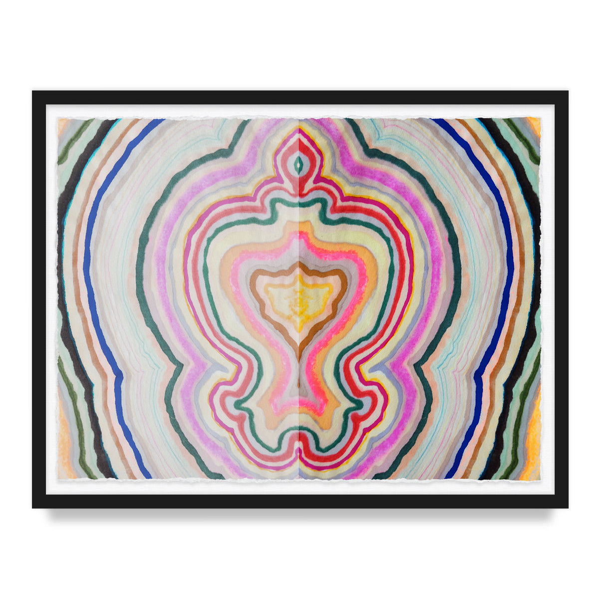 Beauty Inside Agate Framed Art Print