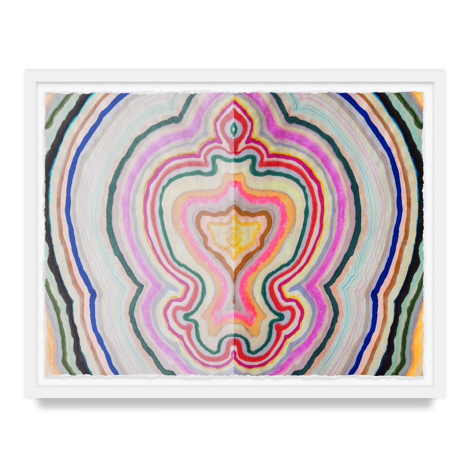 Beauty Inside Agate Framed Art Print