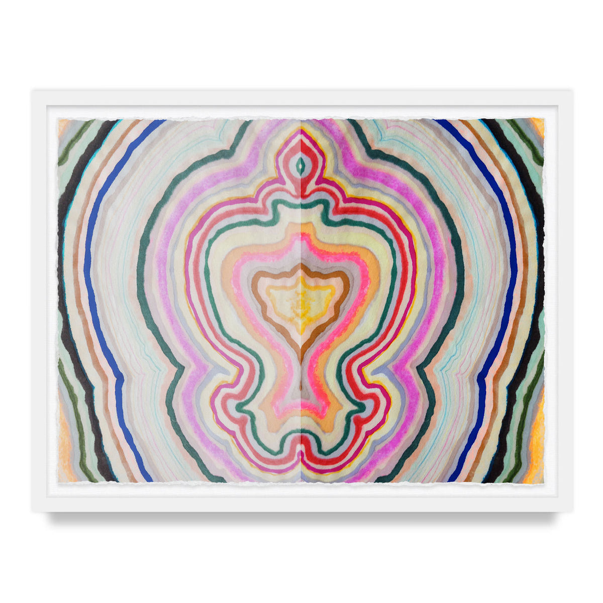 Beauty Inside Agate Framed Art Print