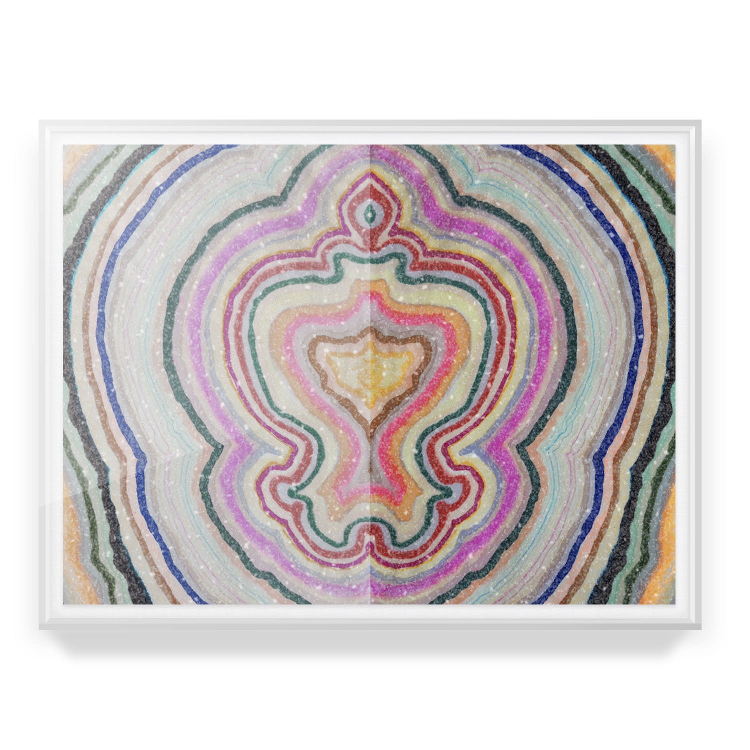 Beauty Inside Agate Embellished Print