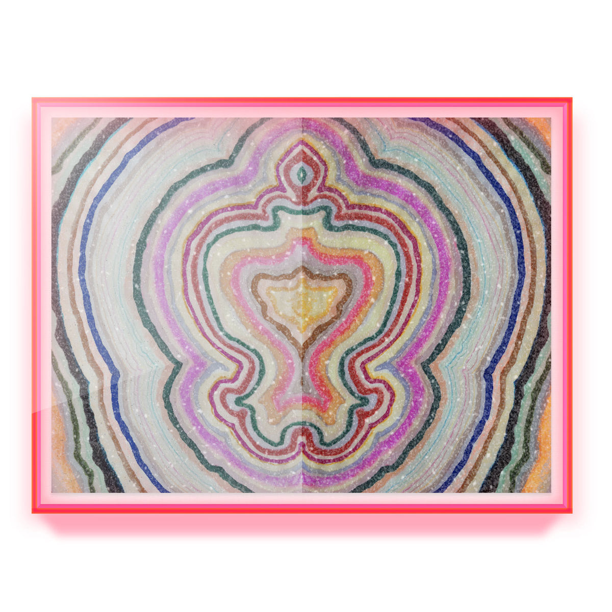 Beauty Inside Agate Embellished Print