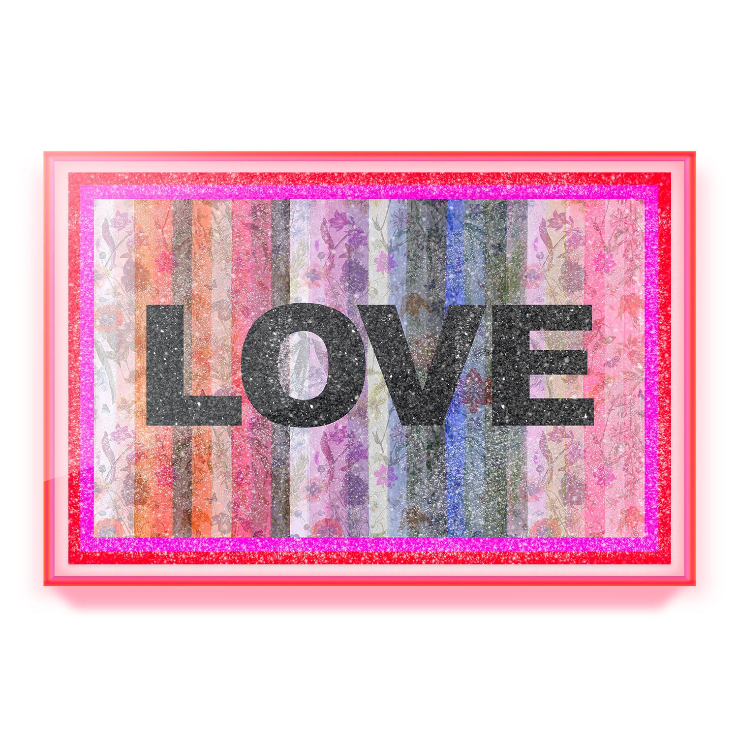 Pink Love #8 Embellished Print