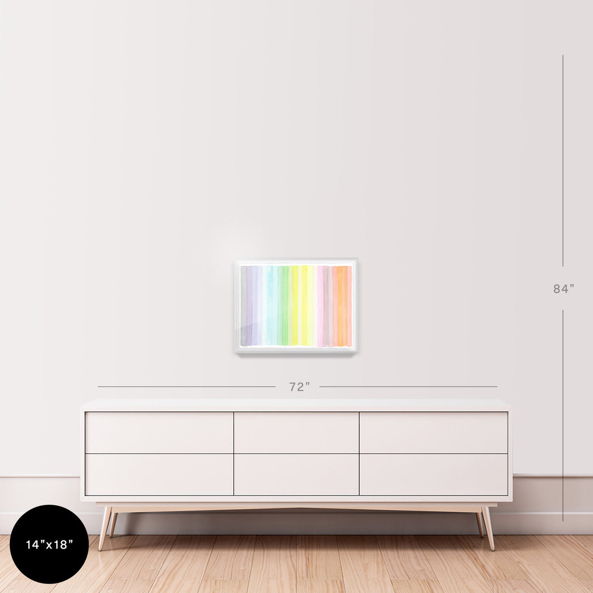 Chromatic Rainbow Embellished Print