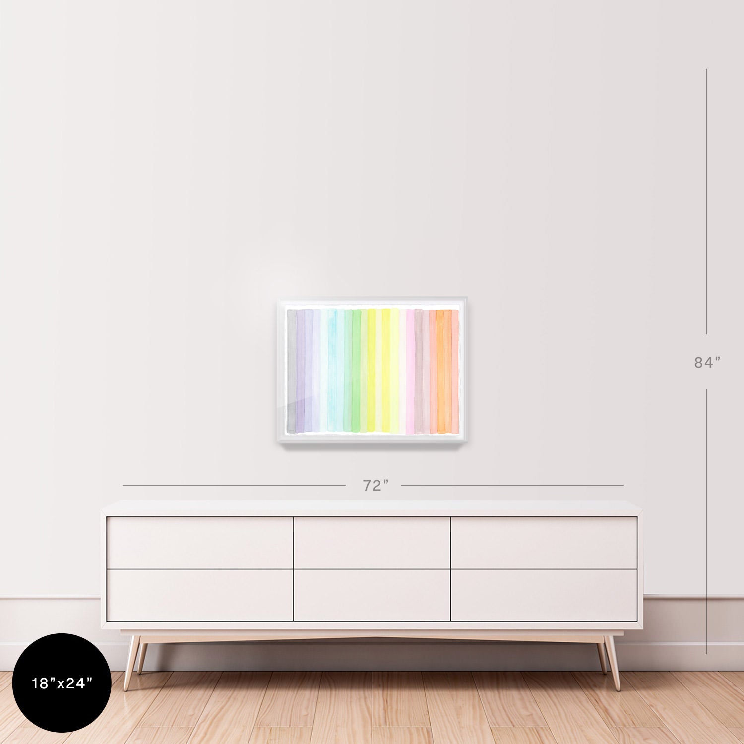 Chromatic Rainbow Embellished Print