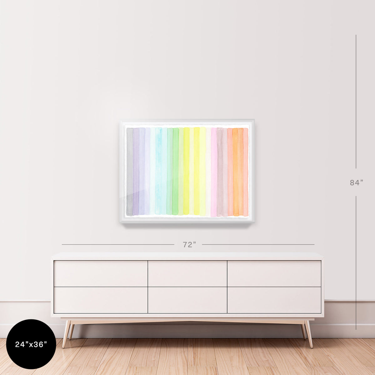 Chromatic Rainbow Embellished Print
