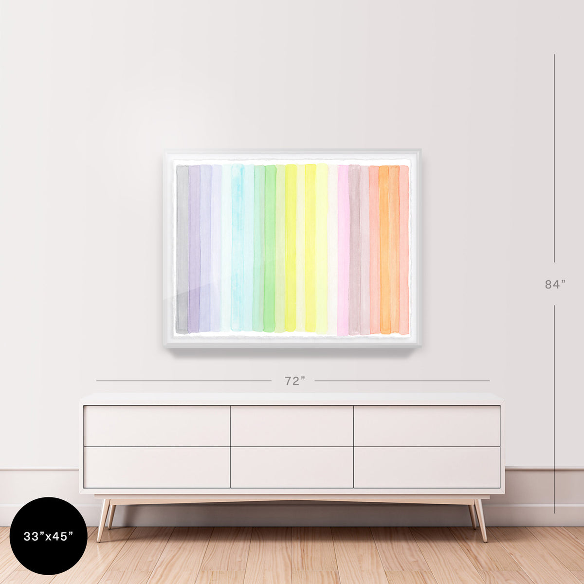 Chromatic Rainbow Embellished Print