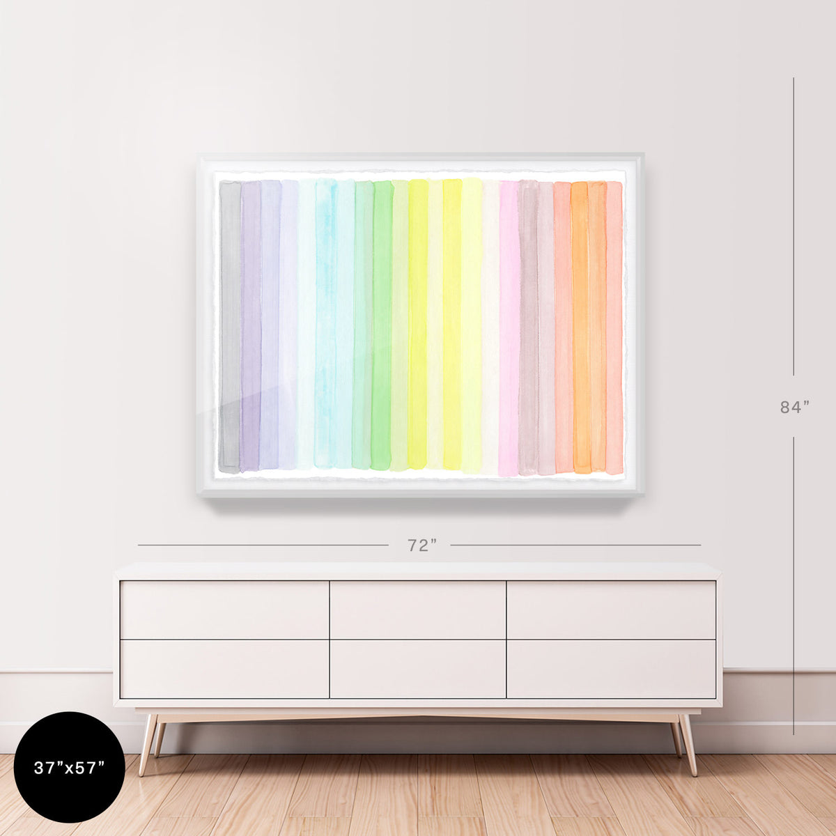 Chromatic Rainbow Embellished Print