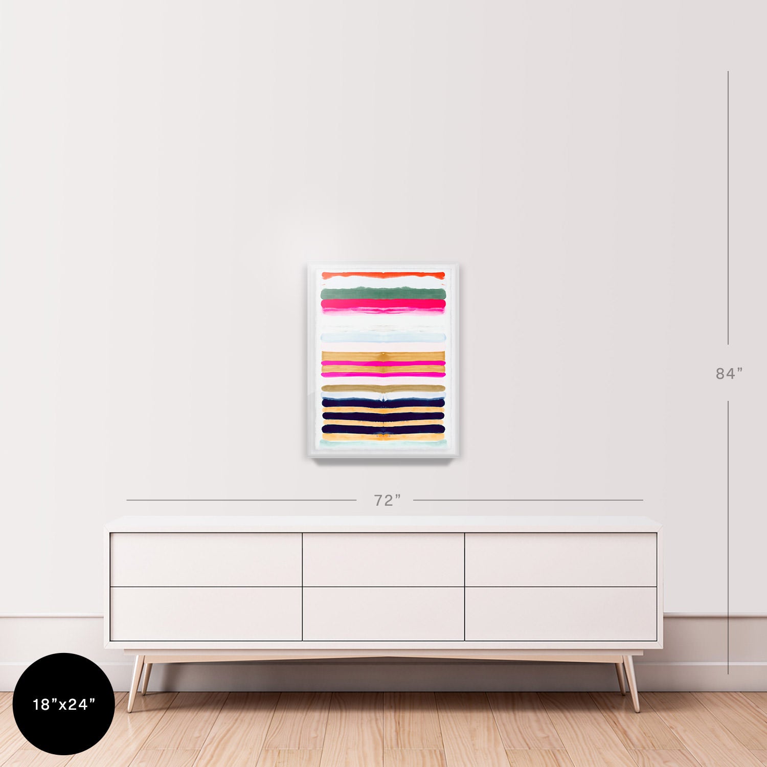 Hot Stripes 2 Embellished Print