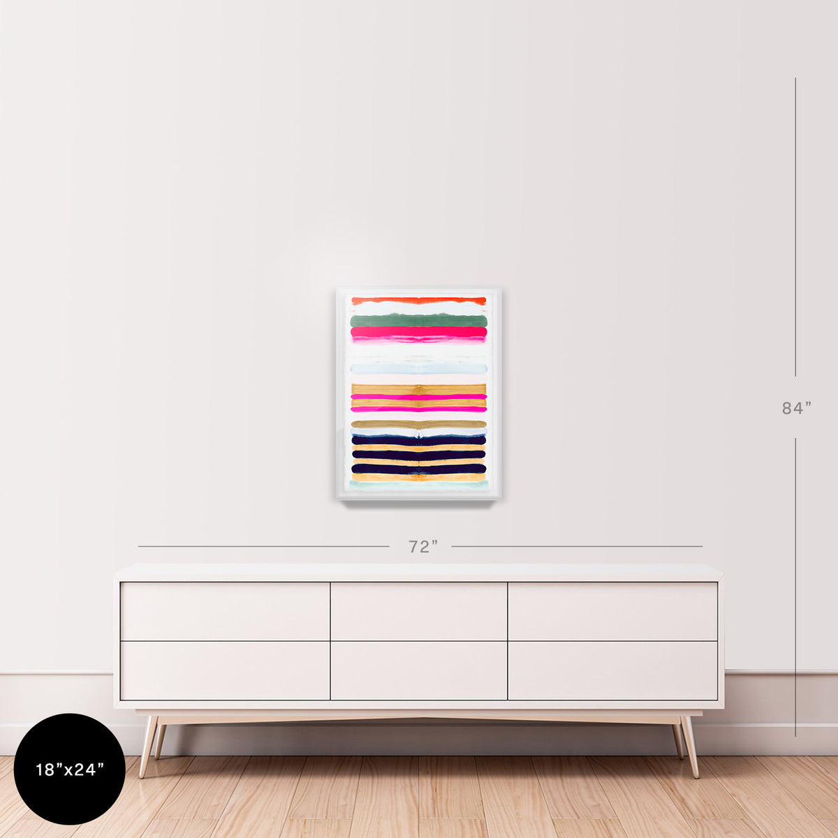 Hot Stripes 2 Embellished Print