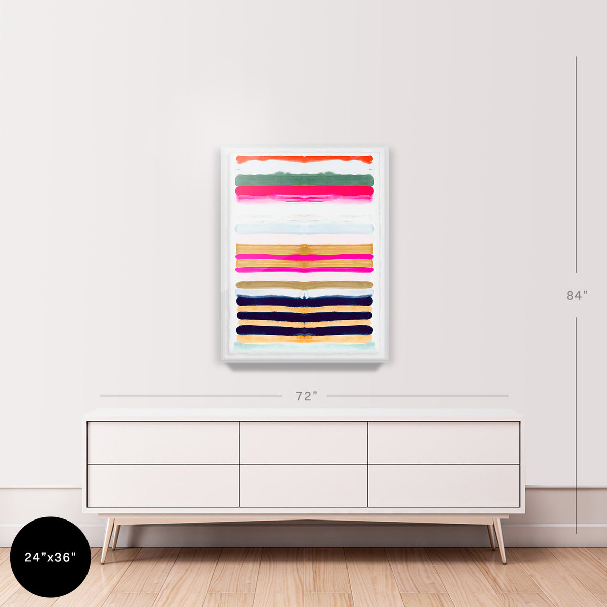 Hot Stripes 2 Embellished Print