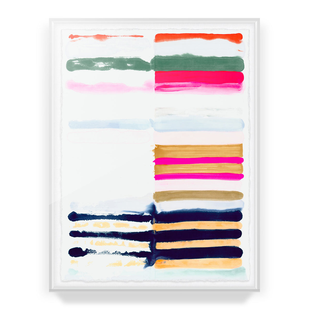 Hot Stripes Framed Art Print
