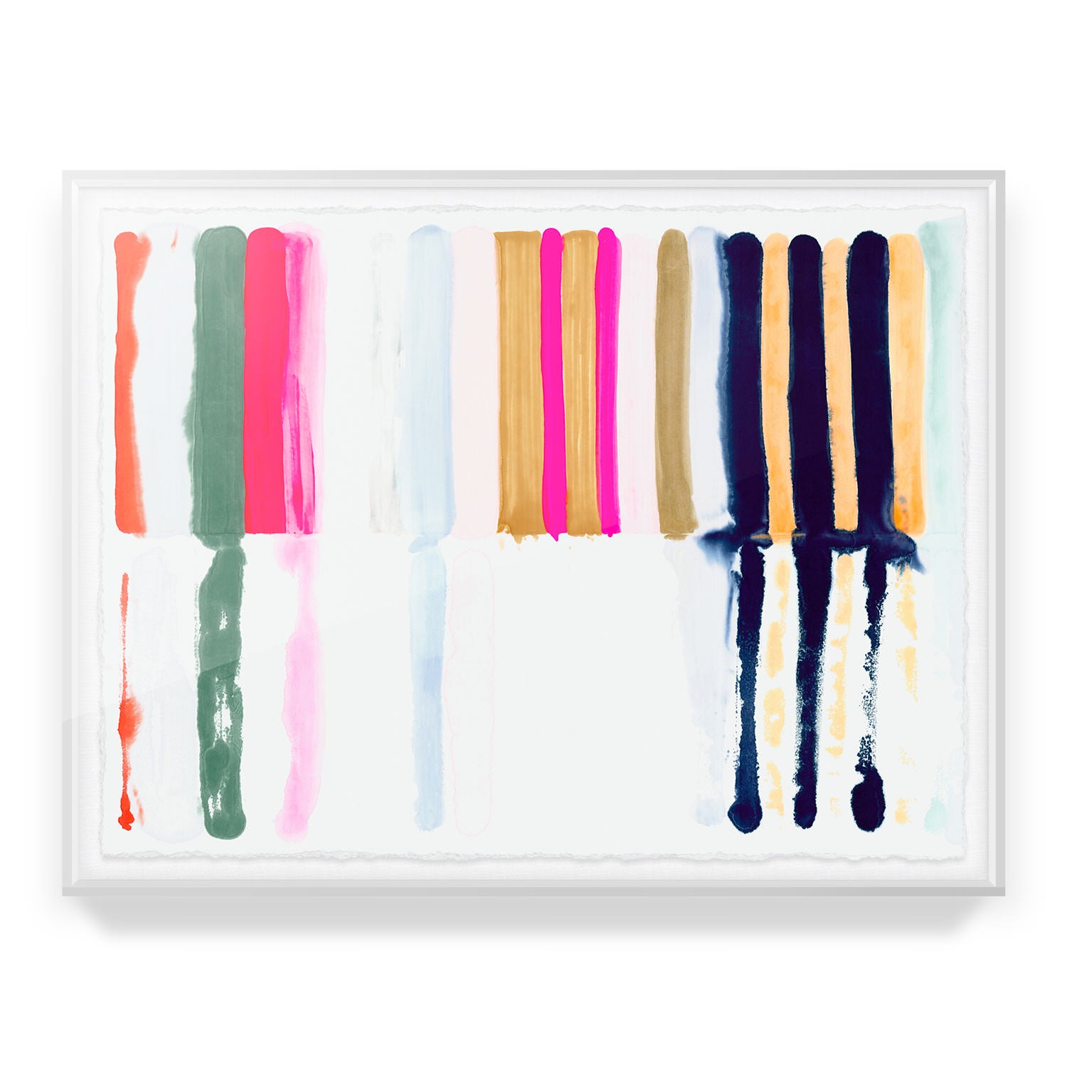 Hot Stripes Framed Art Print