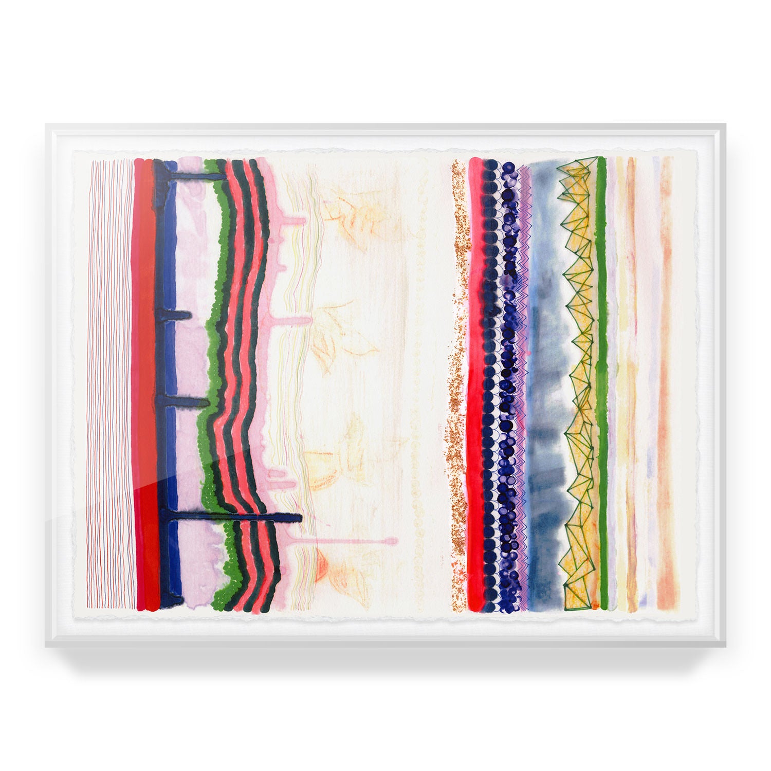 Sapphire Drip Framed Art Print