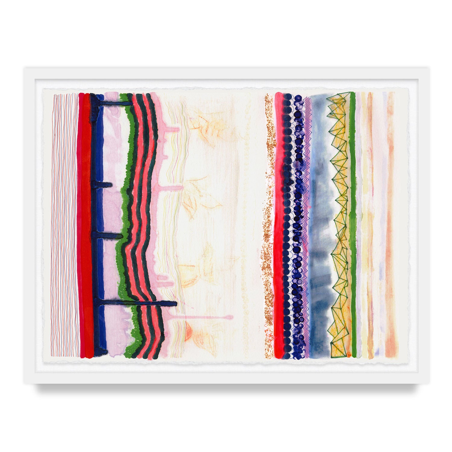Sapphire Drip Framed Art Print