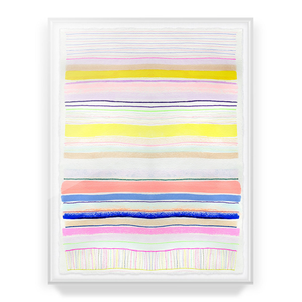 Spring Stripes #4 Framed Art Print