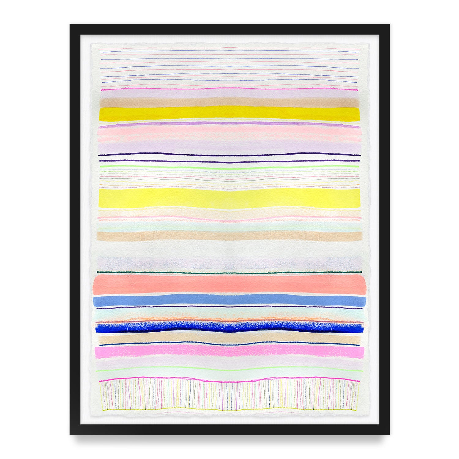 Spring Stripes #4 Framed Art Print