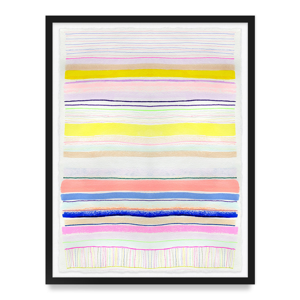 Spring Stripes #4 Framed Art Print