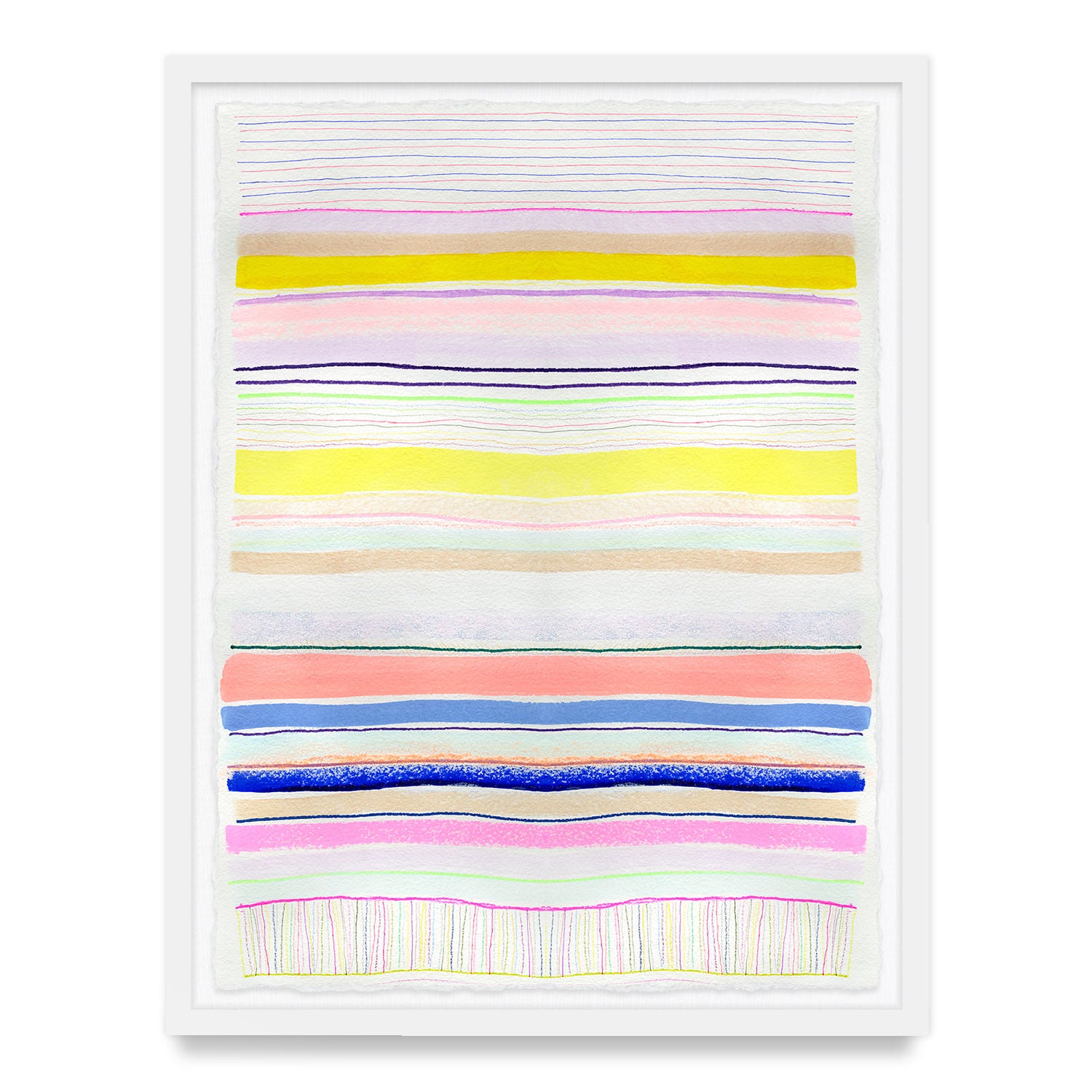 Spring Stripes #4 Framed Art Print