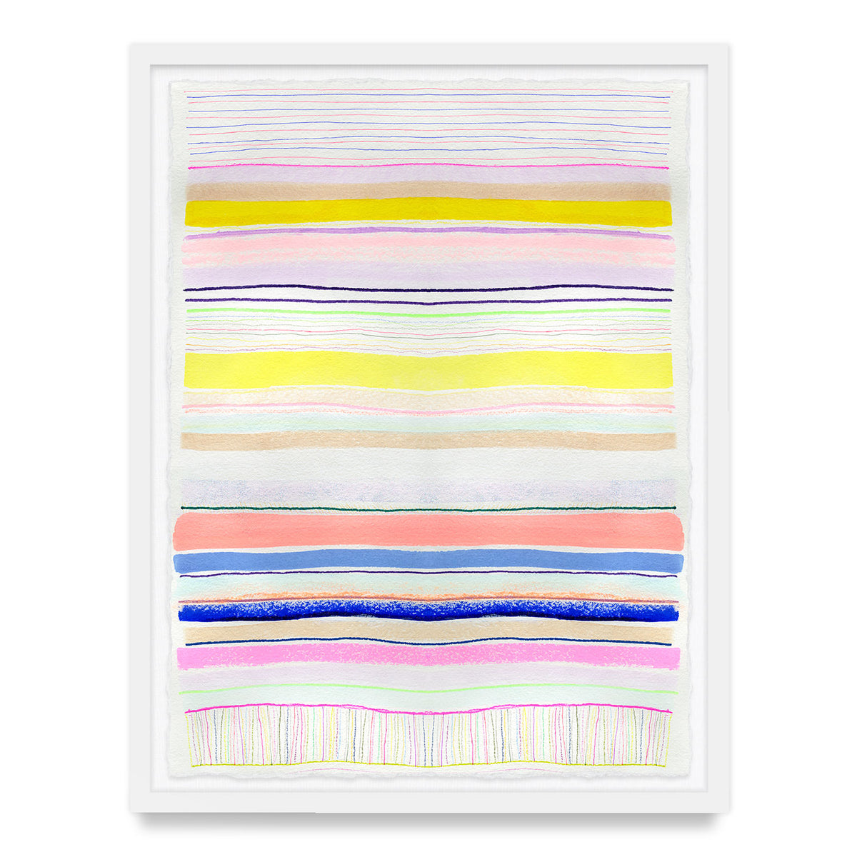 Spring Stripes #4 Framed Art Print