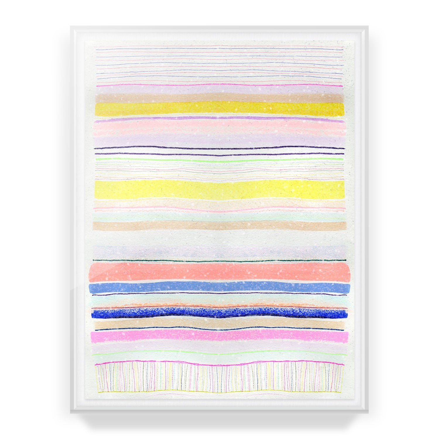 Spring Stripes #4 Embellished Print