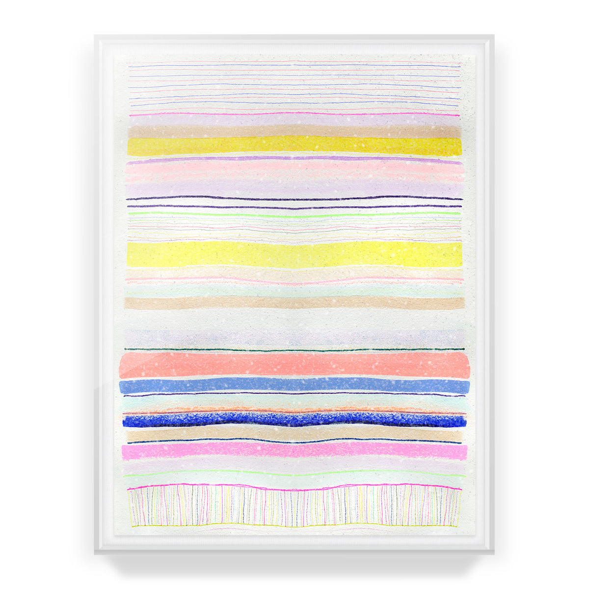 Spring Stripes #4 Embellished Print