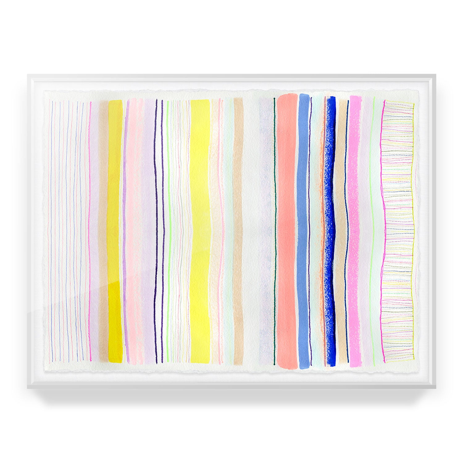 Spring Stripes #4 Framed Art Print