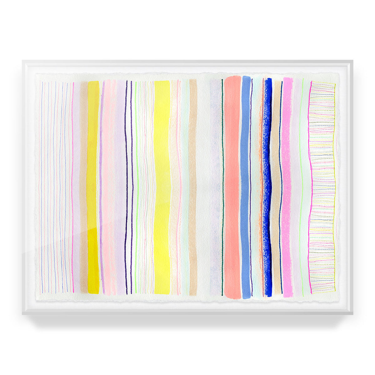 Spring Stripes #4 Framed Art Print
