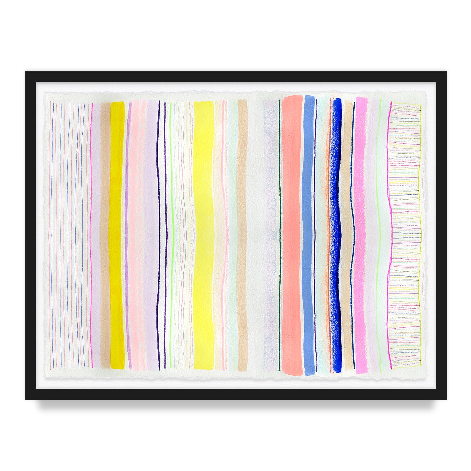 Spring Stripes #4 Framed Art Print