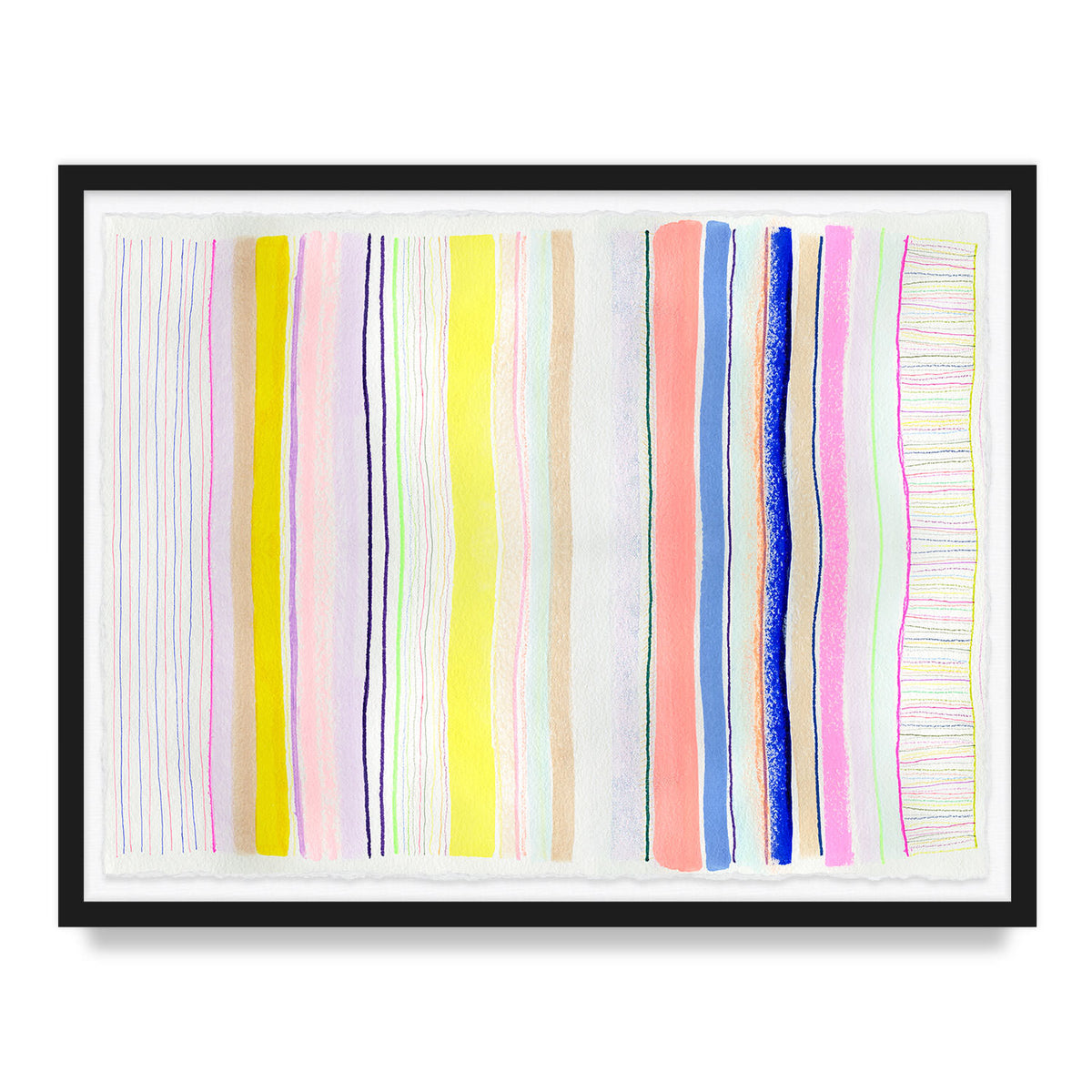 Spring Stripes #4 Framed Art Print