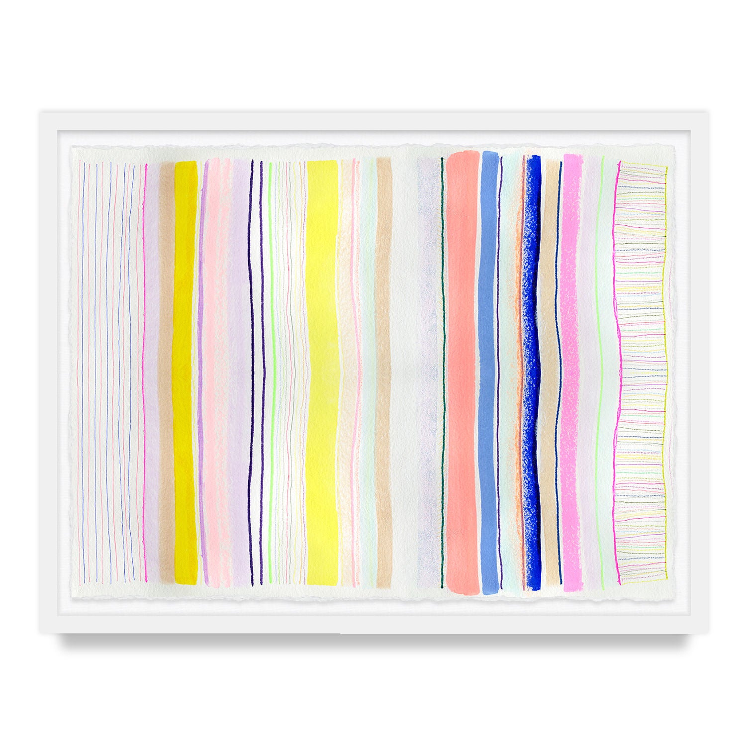 Spring Stripes #4 Framed Art Print