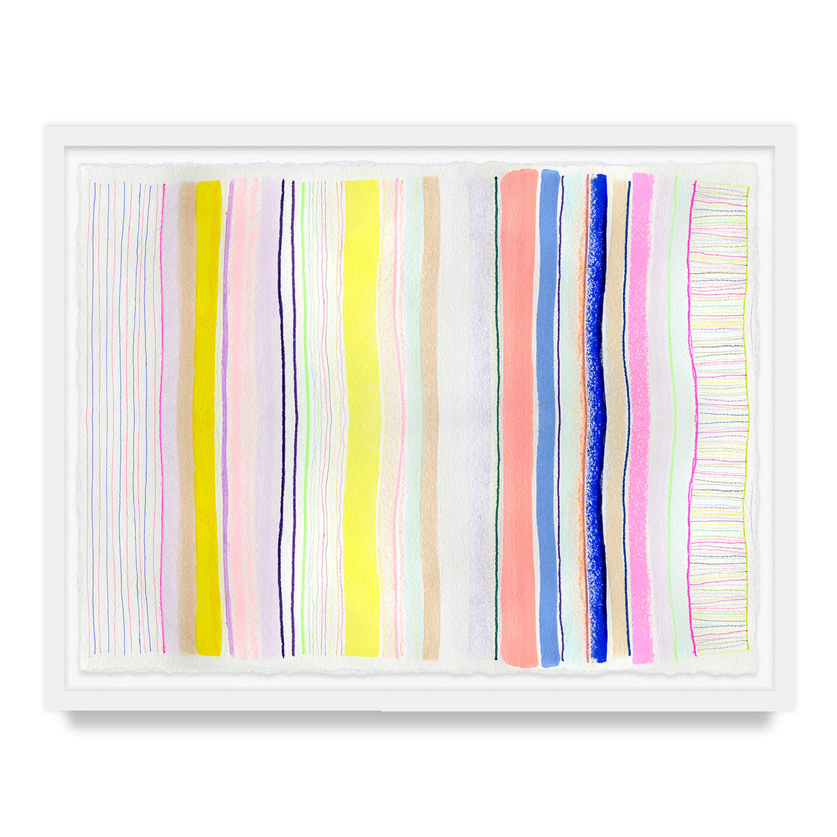 Spring Stripes #4 Framed Art Print