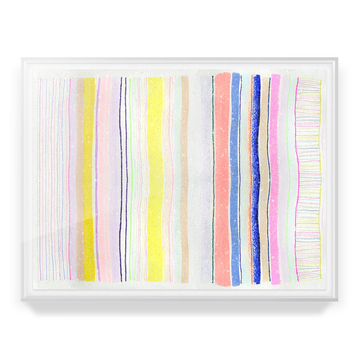 Spring Stripes #4 Embellished Print
