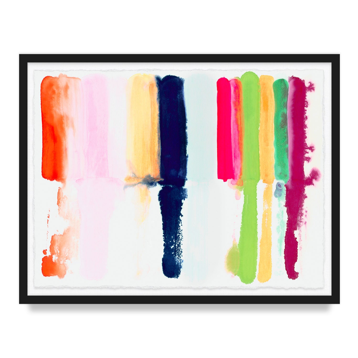 Spring Stripes Framed Art Print
