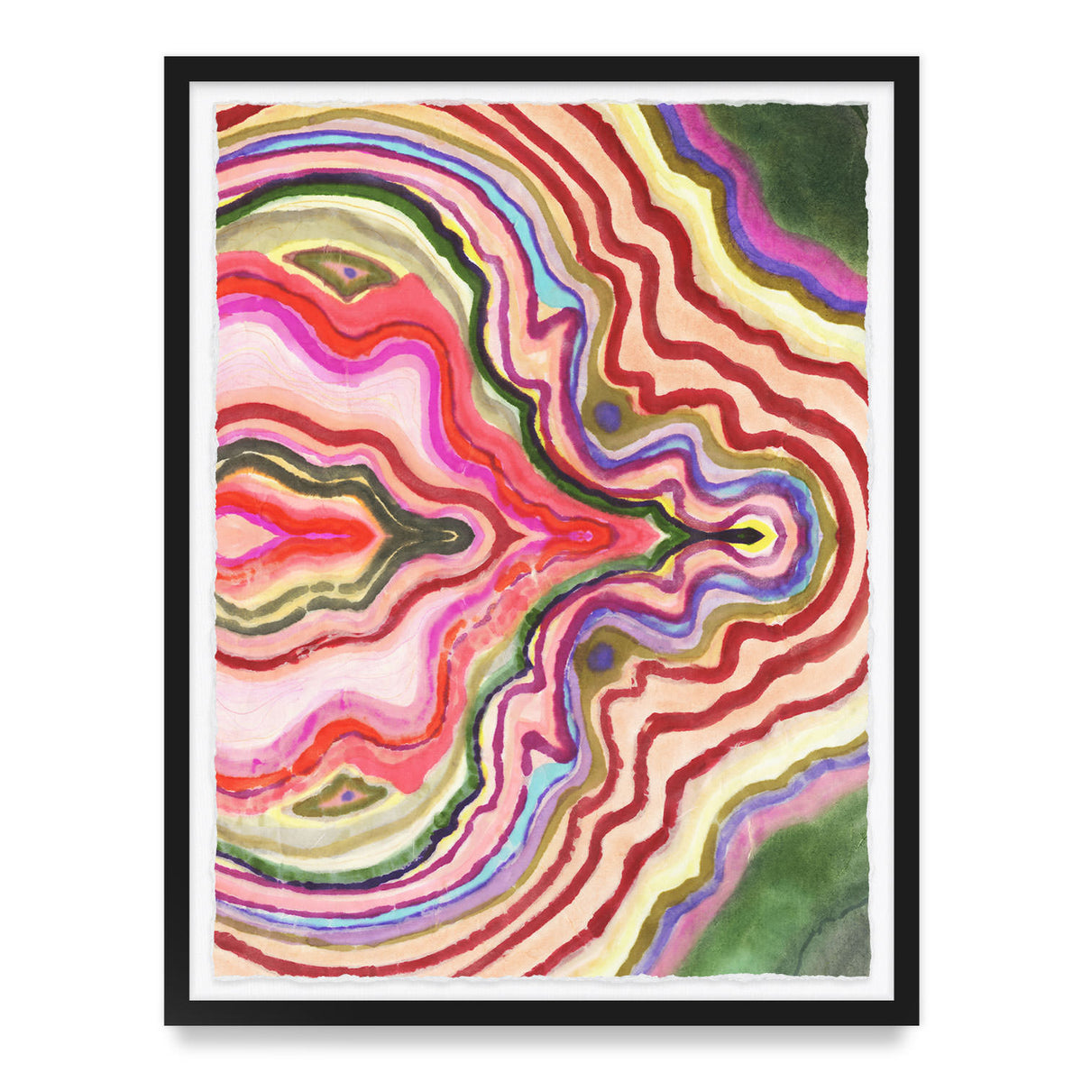 Strawberry Agate Framed Art Print