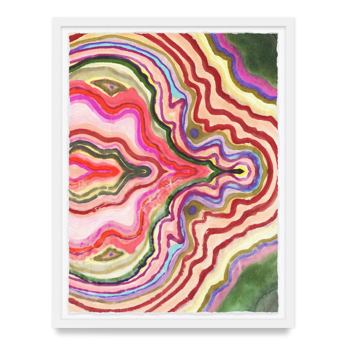 Strawberry Agate Framed Art Print