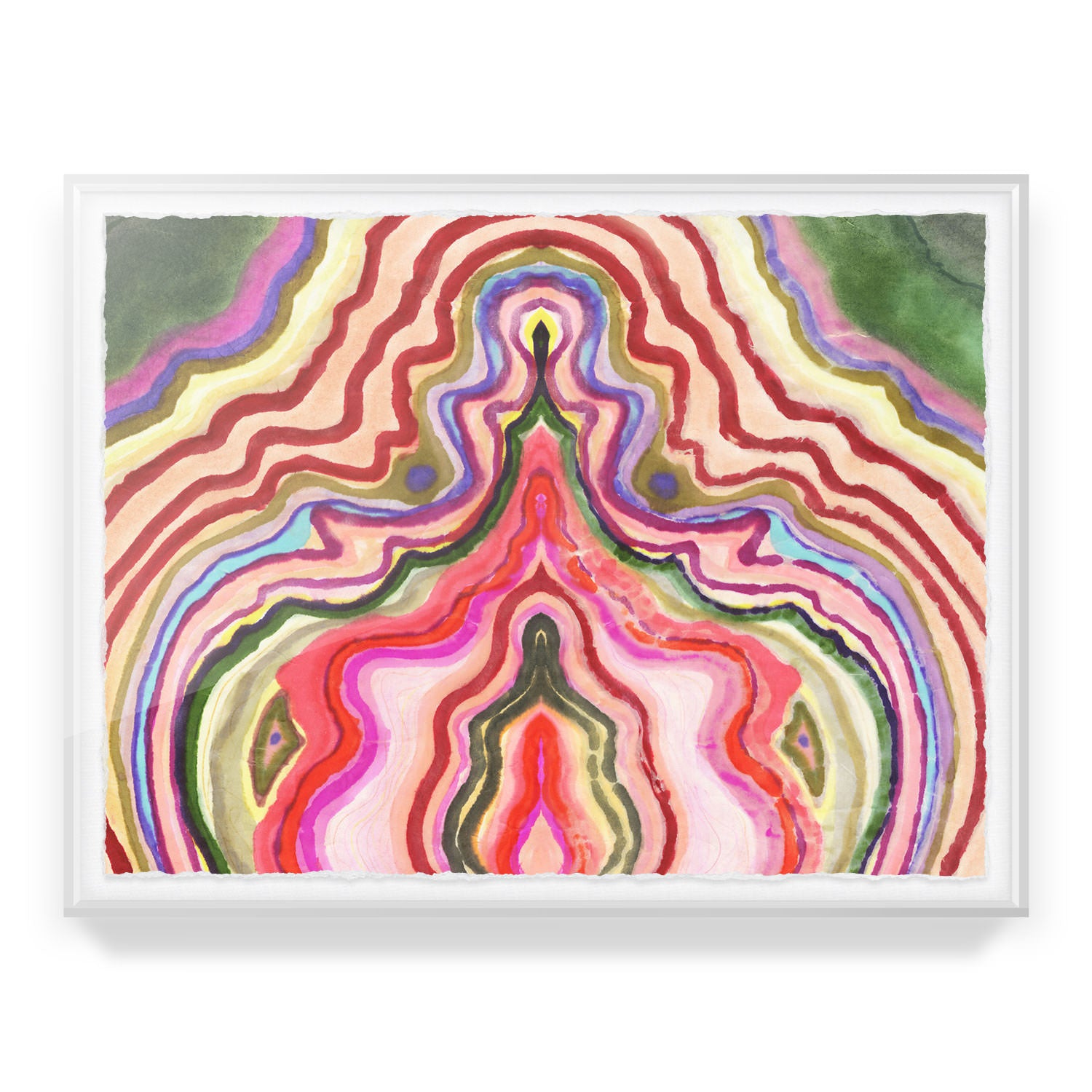 Strawberry Agate Framed Art Print