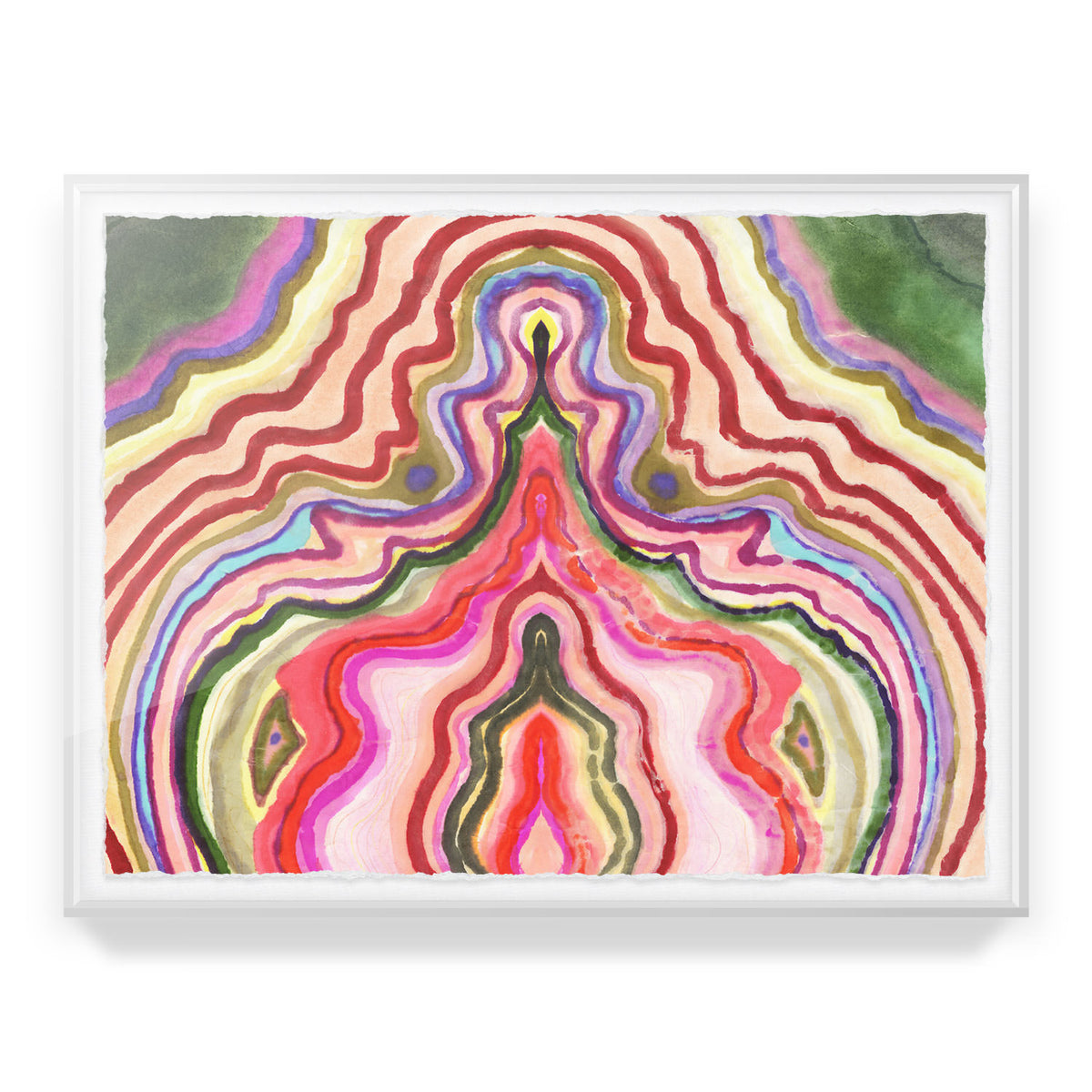 Strawberry Agate Framed Art Print