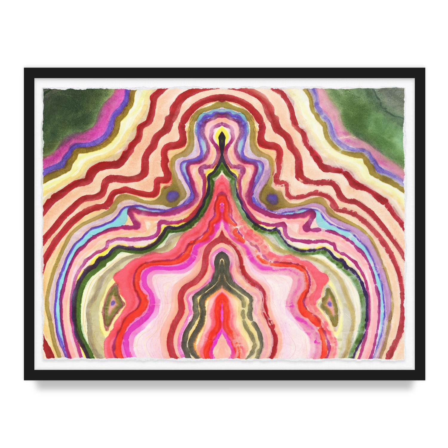 Strawberry Agate Framed Art Print