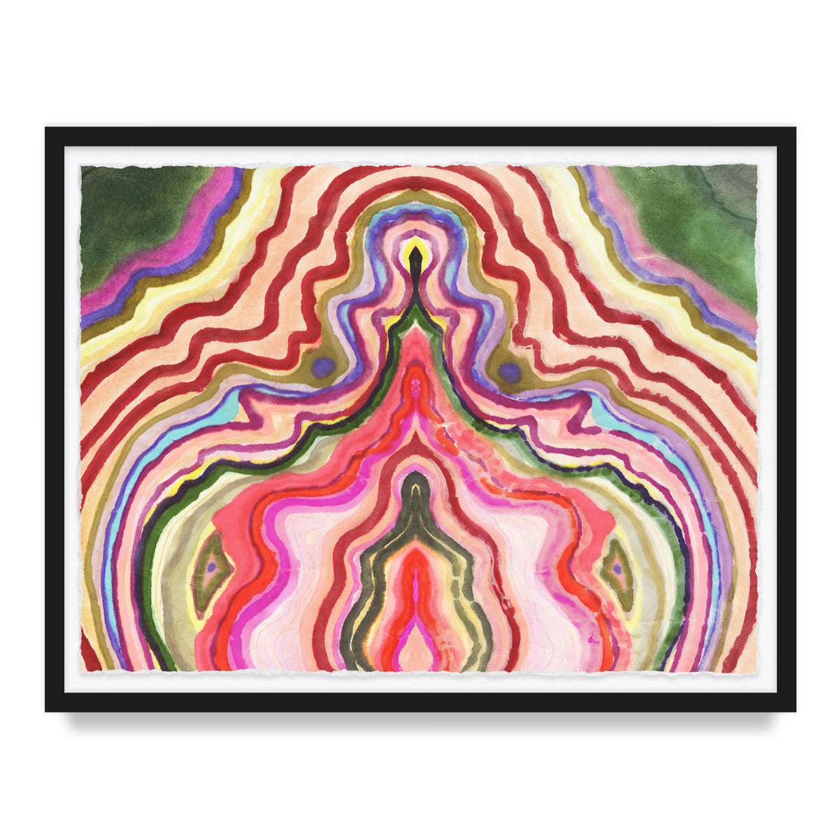Strawberry Agate Framed Art Print