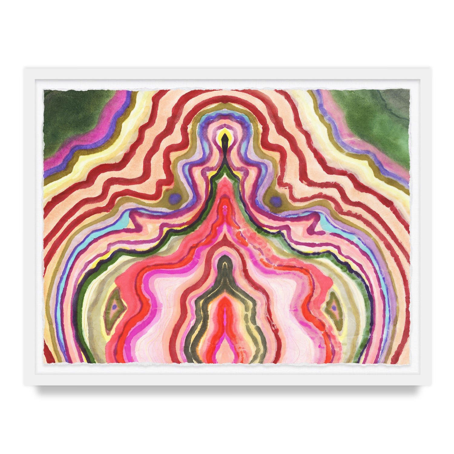 Strawberry Agate Framed Art Print