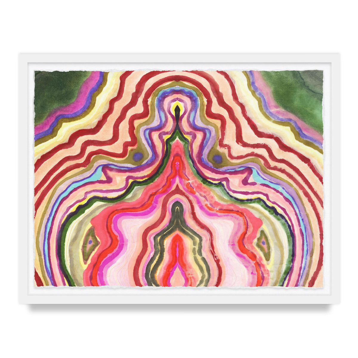 Strawberry Agate Framed Art Print