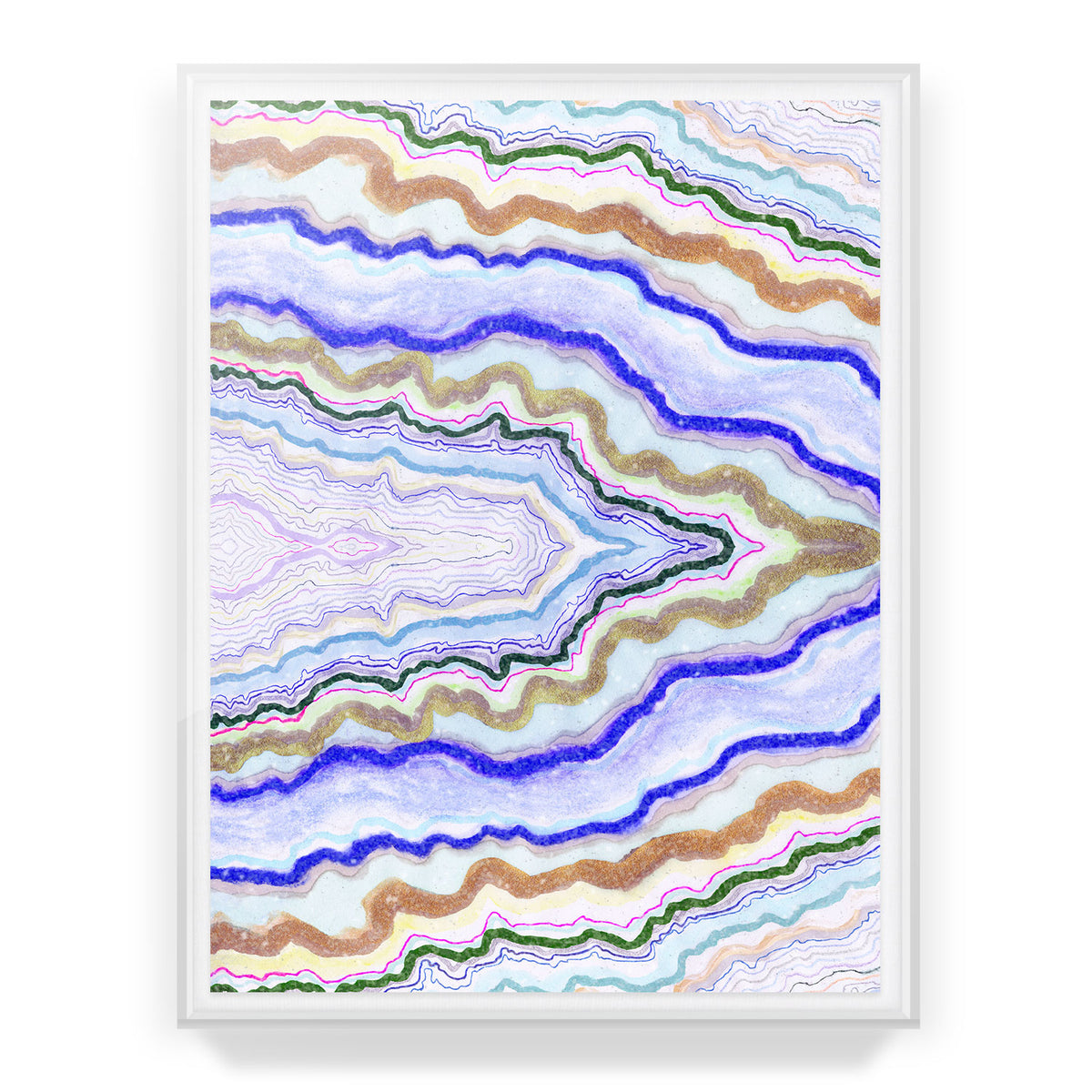 Symphonic Atlas Agate Embellished Print