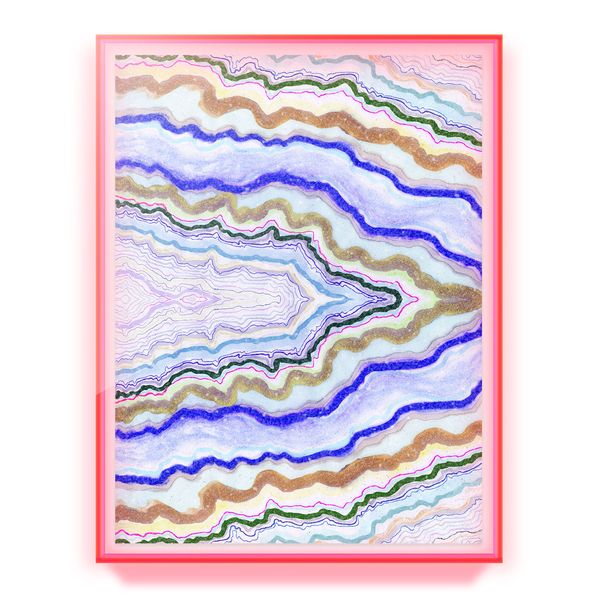 Symphonic Atlas Agate Embellished Print