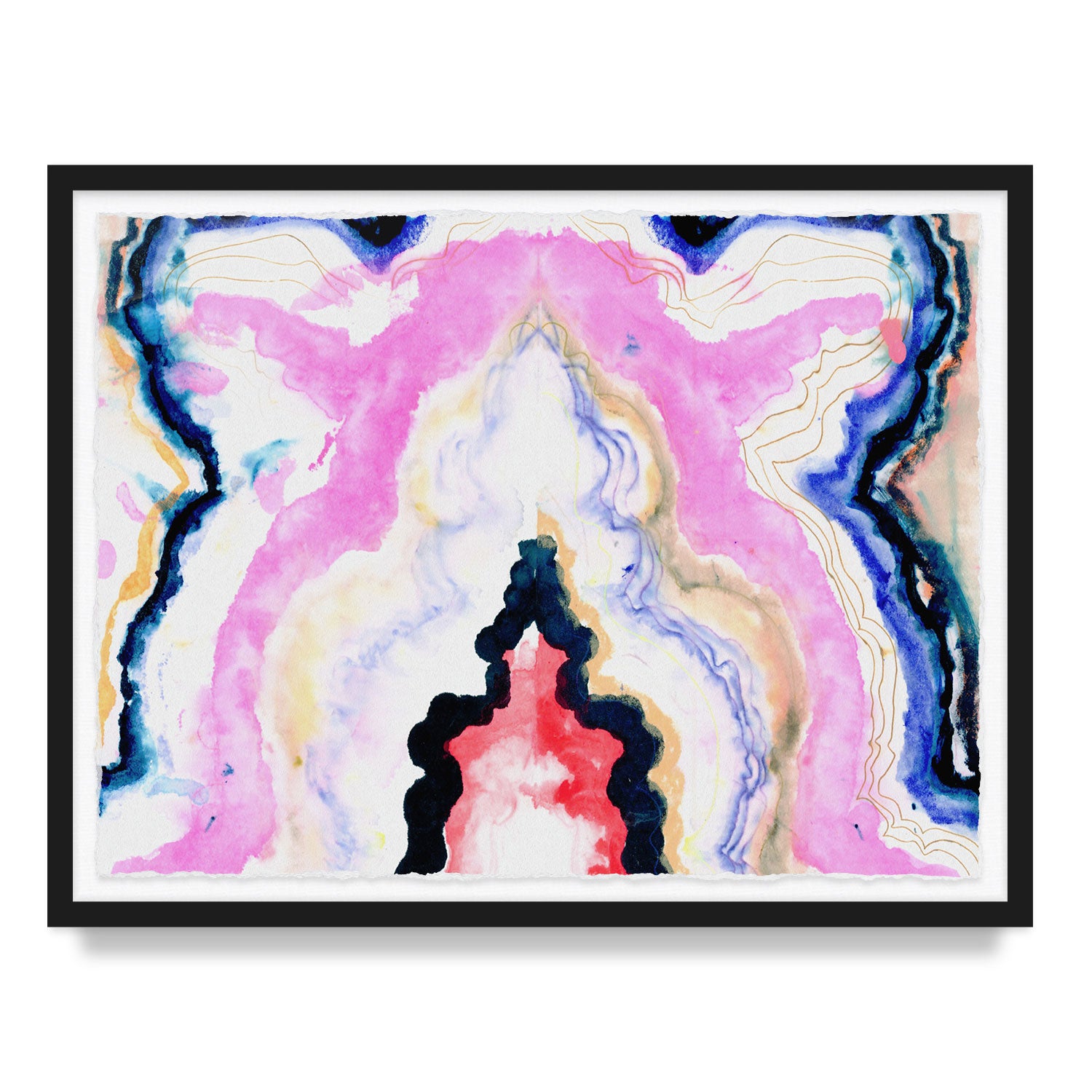 Hard Rock Agate Framed Art Print