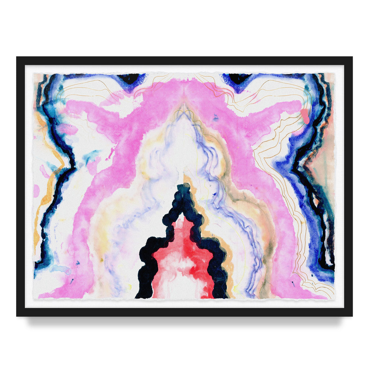 Hard Rock Agate Framed Art Print
