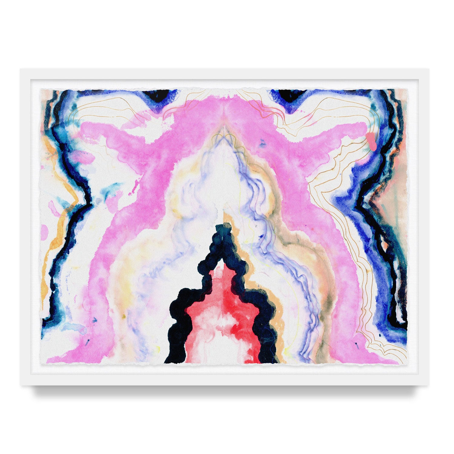 Hard Rock Agate Framed Art Print